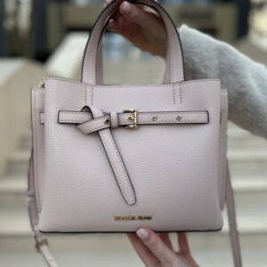 Emilia Small Pebbled Leather Satchel - жіноча сумочка Michael Kors у ніжно-рожевому кольорі