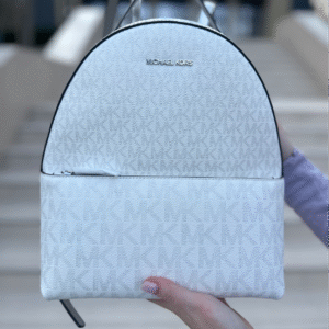 Sheila Medium Logo Backpack Silver - жіночий рюкзак Michael Kors у красиве срібне лого