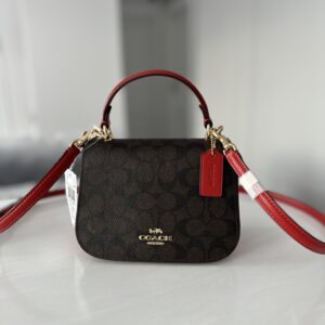 Lysa Top Handle Bag In Signature Canvas - жіноча сумочка Coach у компактному розмірі