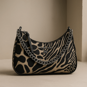 Jet Set Charm Small Nylon Shoulder Bag - жіноча сумочка Michael Kors з чорною фурнітурою