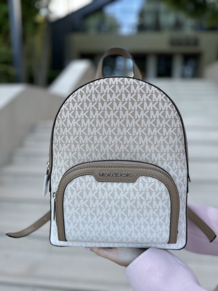 Jaycee Medium Ombré Signature Logo Backpack у кольорі Husk - жіночий рюкзак Michael Kors
