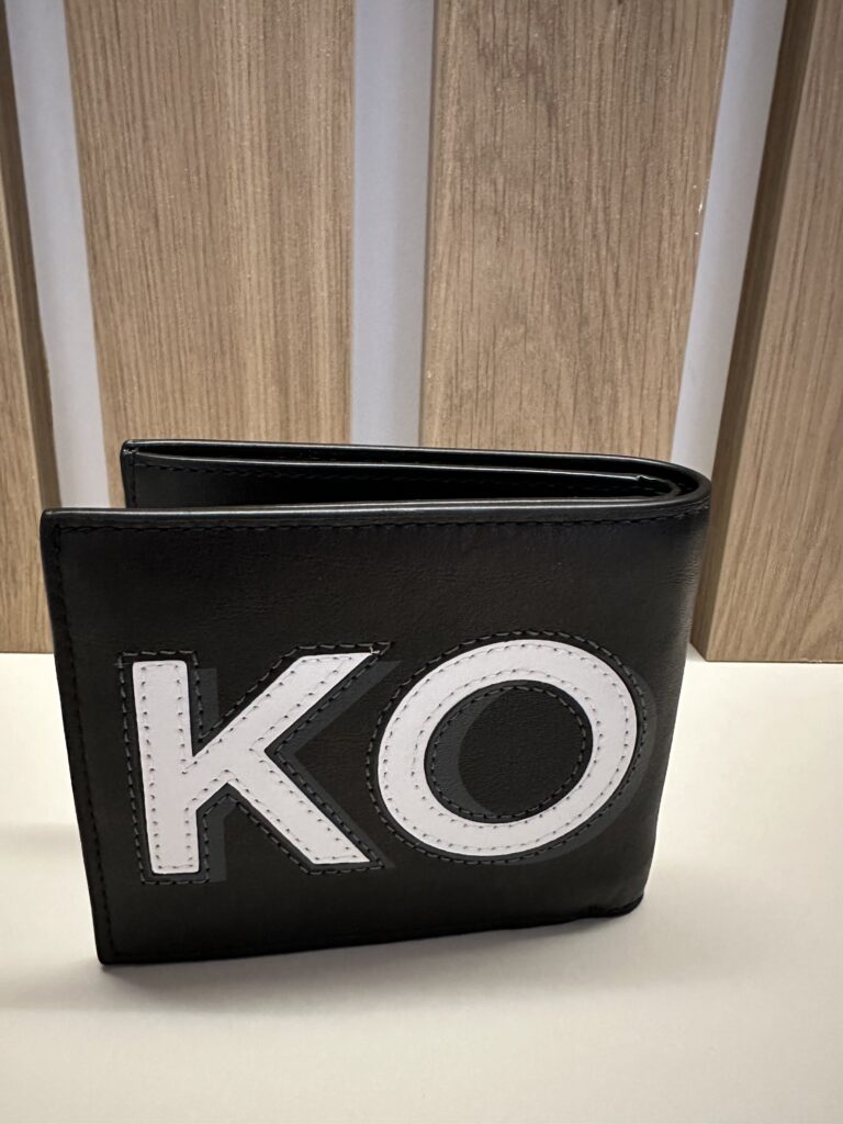 Cooper KORS Leather Wallet у кольорі Black White - чоловічий гаманець Michael Kors