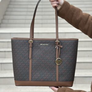 Jet Set Travel Large Logo Tote Bag у кольорі Brown - жіноча сумочка Michael Kors