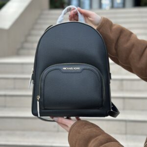 Jaycee Medium Pebbled Leather Backpack у кольорі Black - жіночий рюкзак Michael Kors