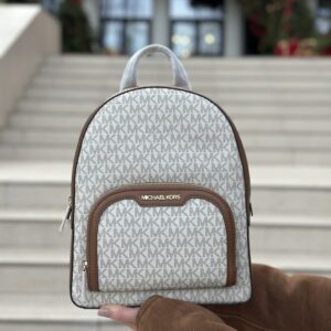 Jaycee Medium Logo Backpack у кольорі Vanilla - жіночий рюкзак Michael Kors
