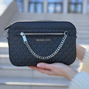 Jet Set Large Logo Crossbody Bag у кольорі Black - жіноча сумочка Michael Kors