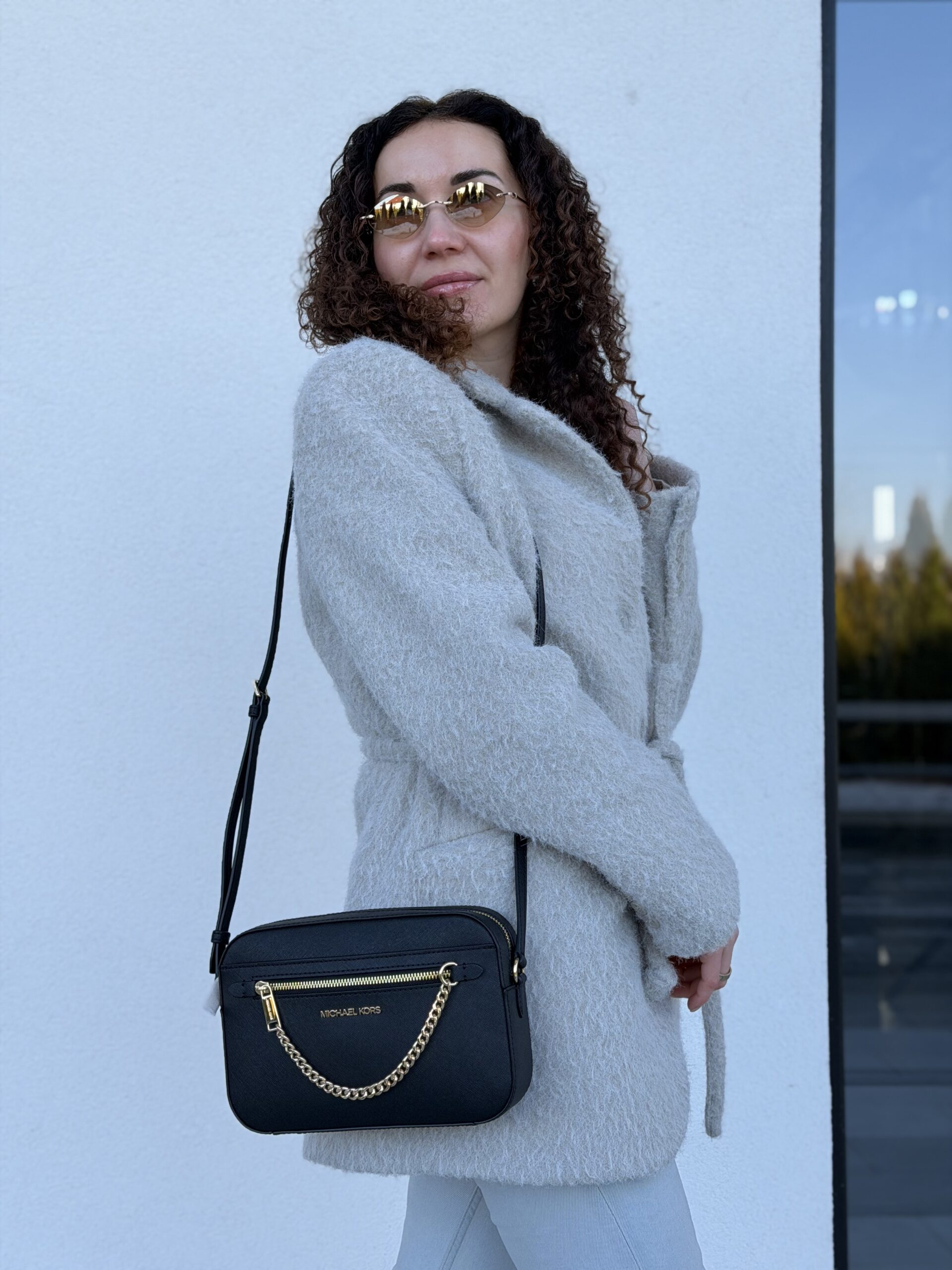 Jet Set Large Saffiano Leather Crossbody Bag у кольорі Black - жіноча сумочка Michael Kors - Зображення 5