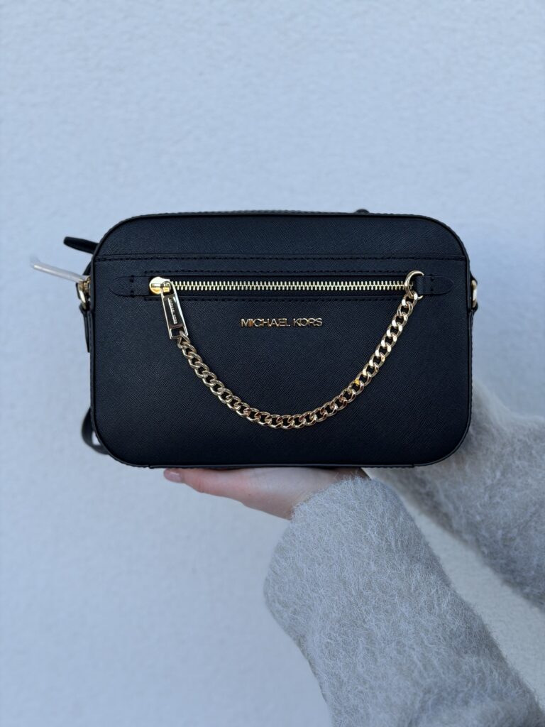 Jet Set Large Saffiano Leather Crossbody Bag у кольорі Black - жіноча сумочка Michael Kors