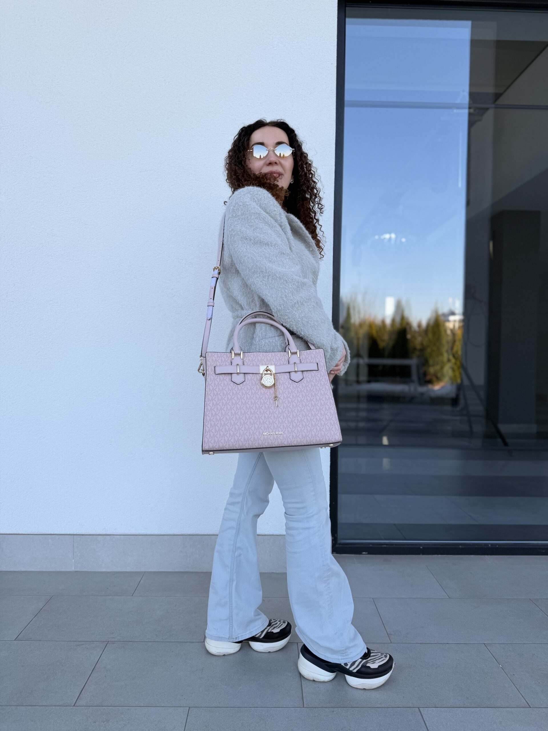 Hamilton Medium Signature Logo Satchel у кольорі Powder Blush - жіноча сумочка Michael Kors - Зображення 6