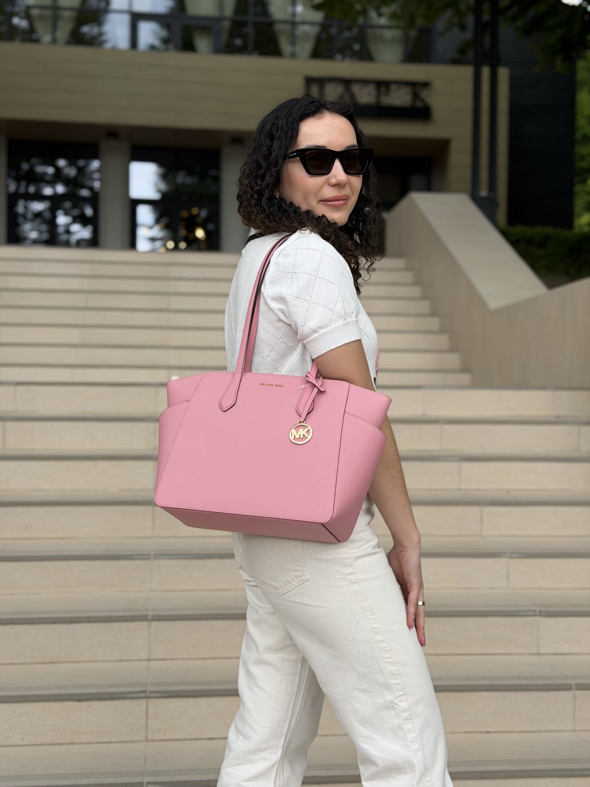 Marilyn Medium Saffiano Leather Tote Bag у кольорі Carnation — жіноча сумка Michael Kors - Зображення 2