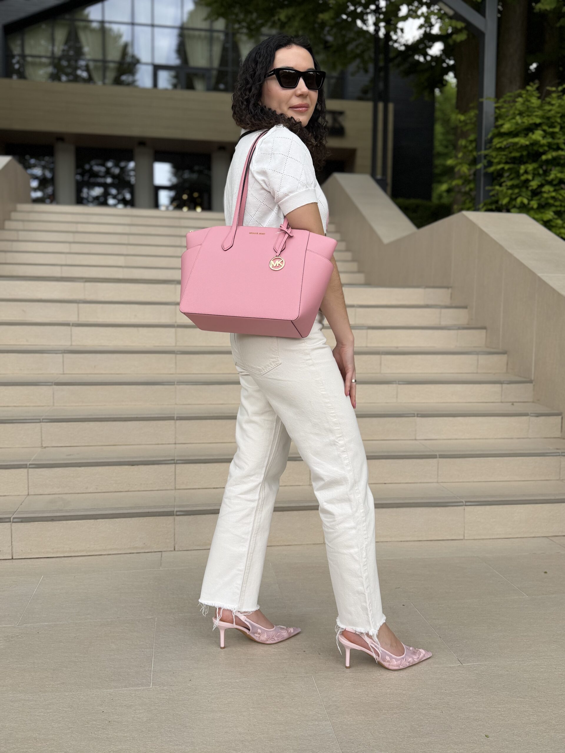 Marilyn Medium Saffiano Leather Tote Bag у кольорі Carnation — жіноча сумка Michael Kors - Зображення 4