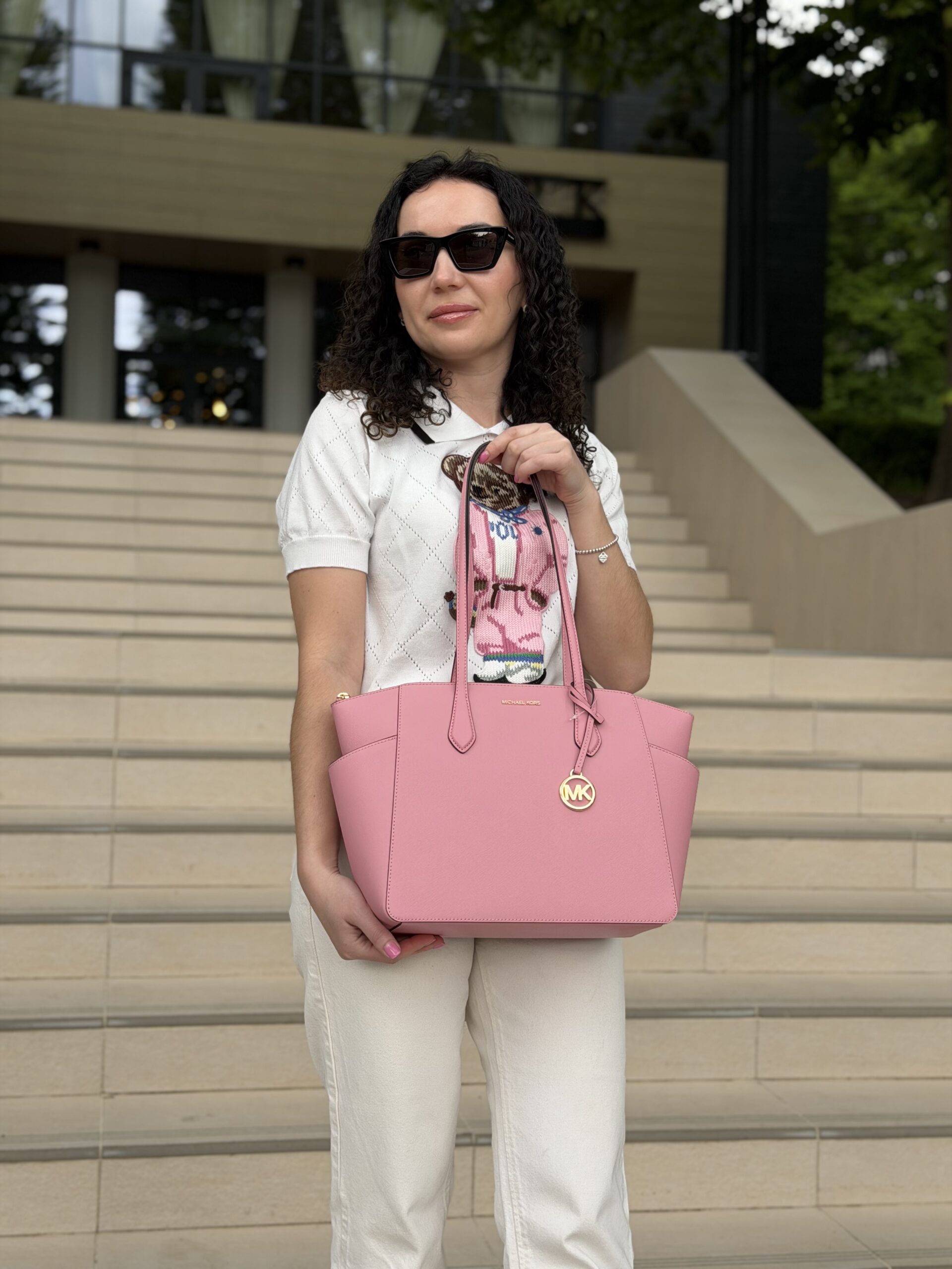Marilyn Medium Saffiano Leather Tote Bag у кольорі Carnation — жіноча сумка Michael Kors - Зображення 7