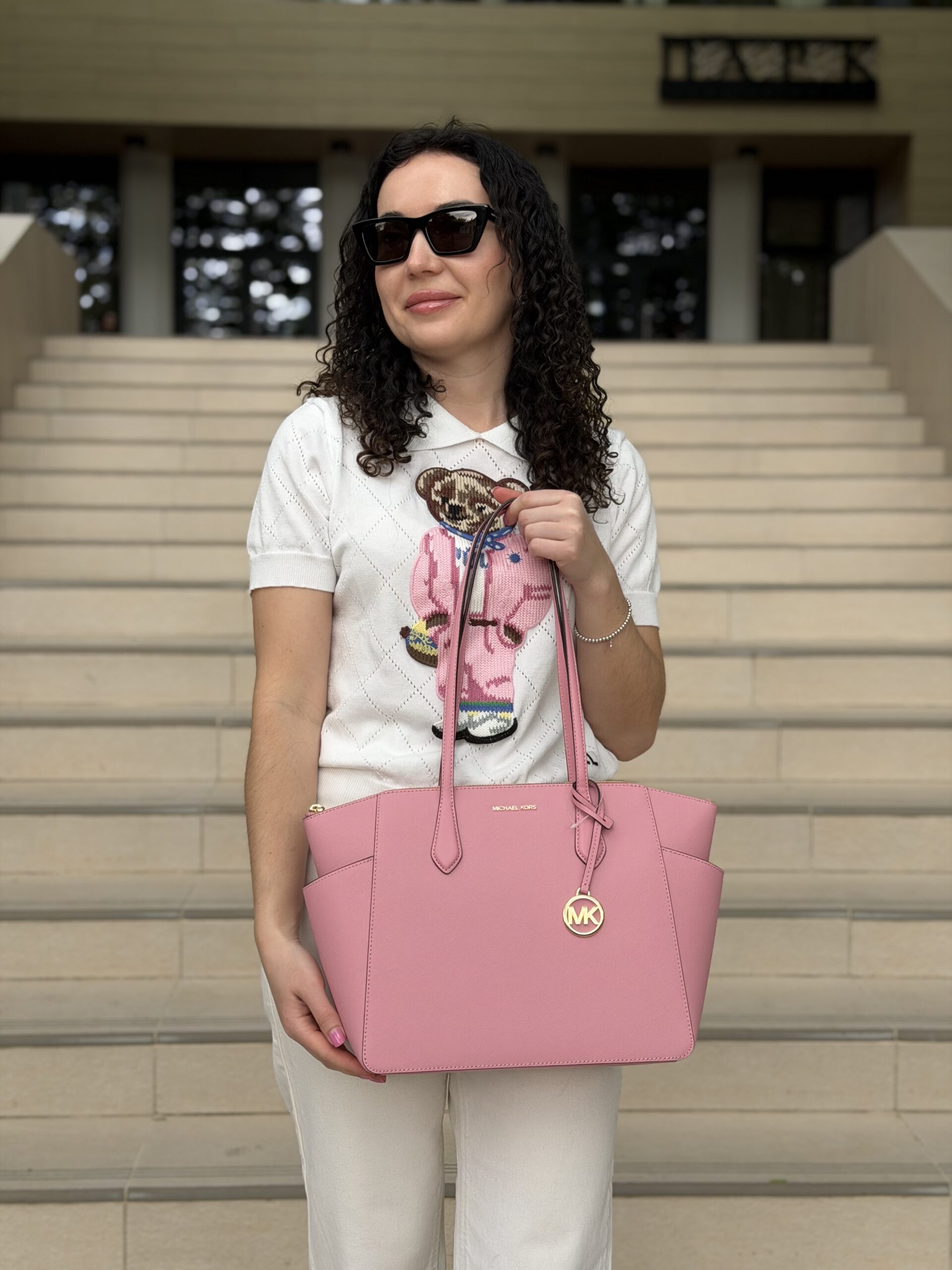 Marilyn Medium Saffiano Leather Tote Bag у кольорі Carnation — жіноча сумка Michael Kors - Зображення 5