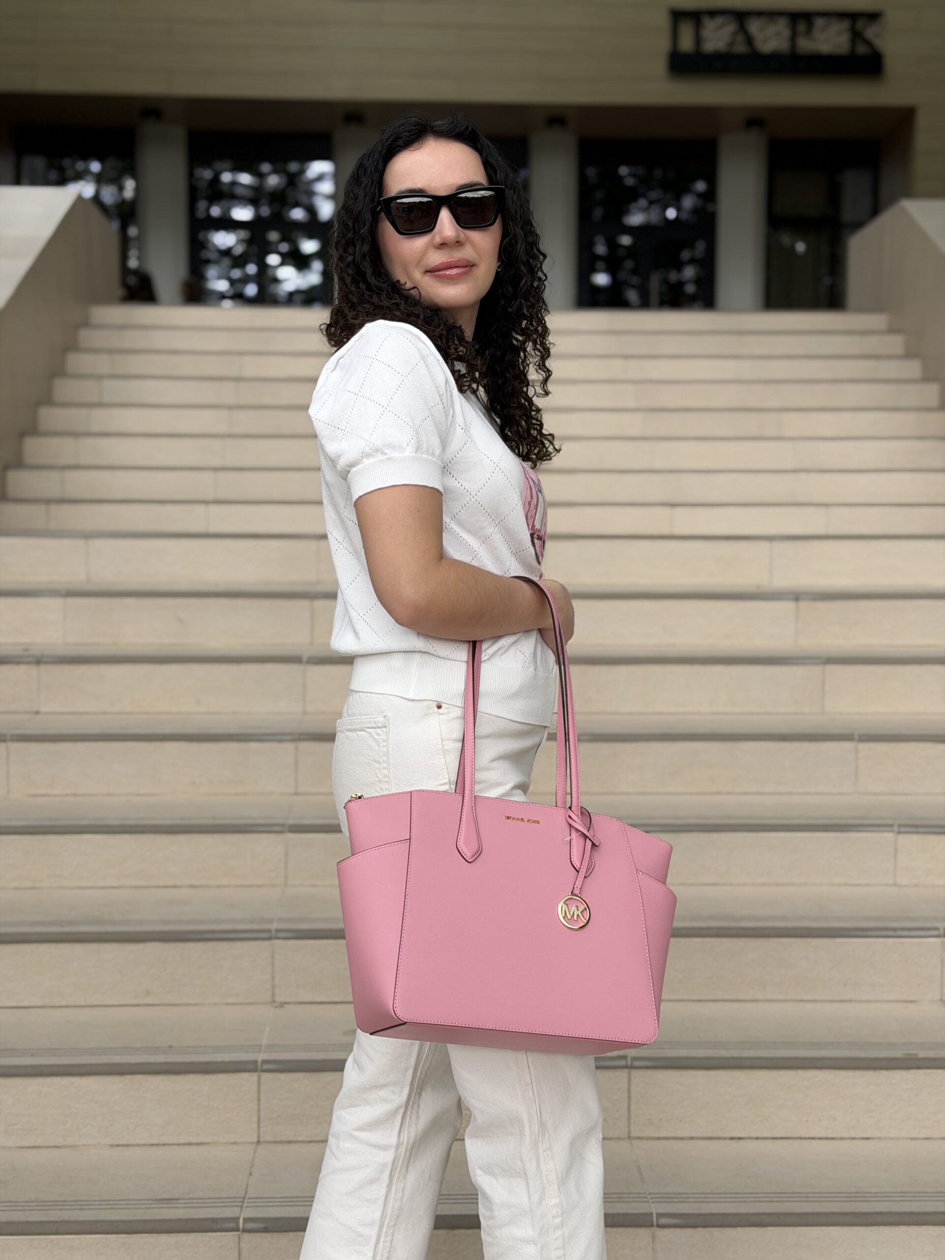 Marilyn Medium Saffiano Leather Tote Bag у кольорі Carnation — жіноча сумка Michael Kors - Зображення 9