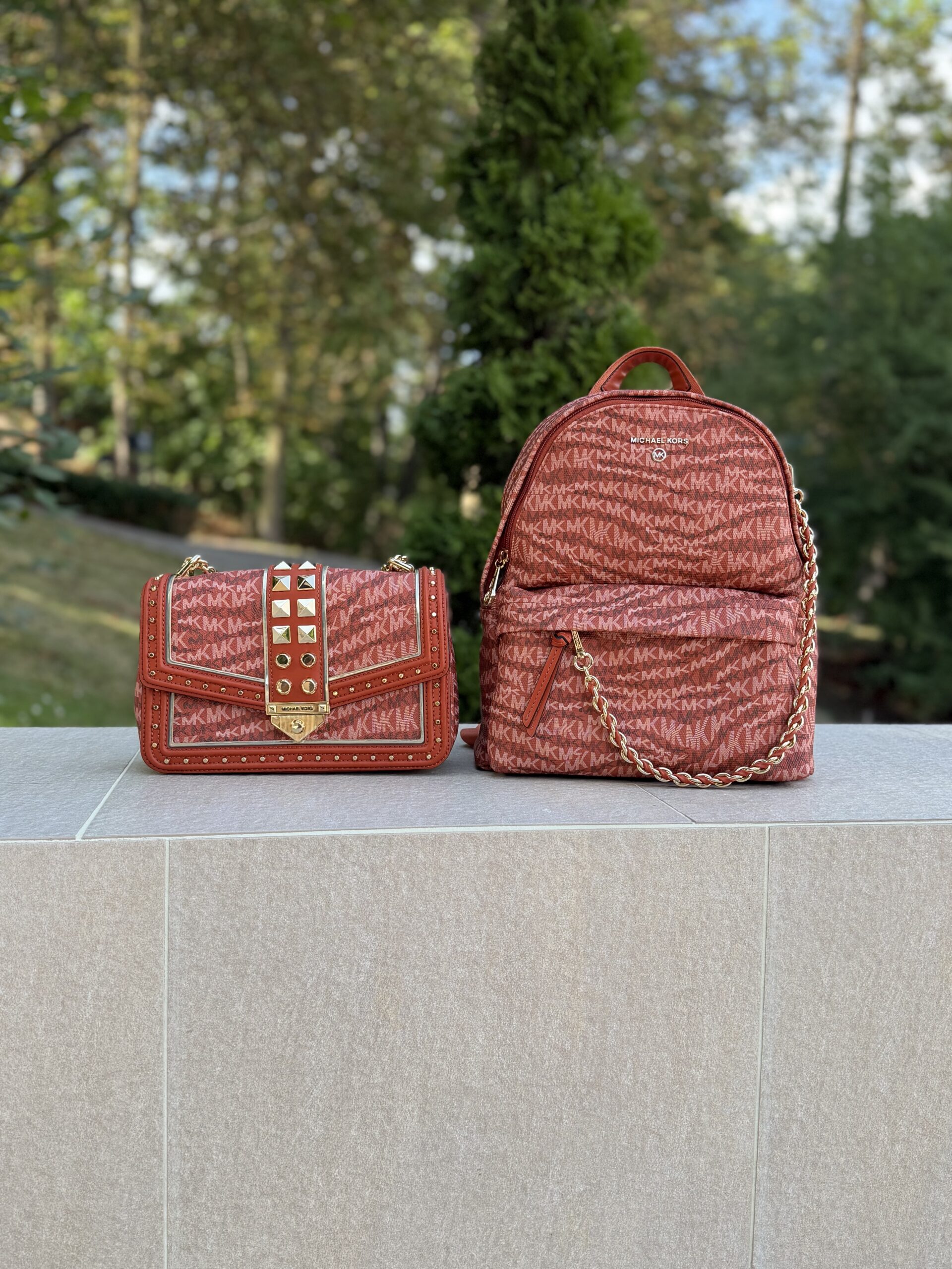 Slater Medium Animal Print Logo Backpack у кольорі Deep Orange - жіночий рюкзак Michael Kors - Зображення 10