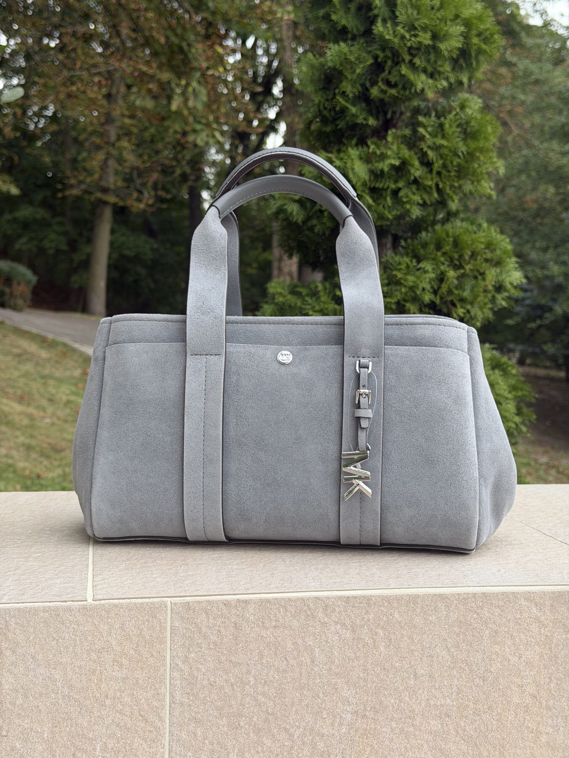 Romee Small Suede Satchel у кольорі Storm — жіноча сумка Michael Kors - Зображення 9