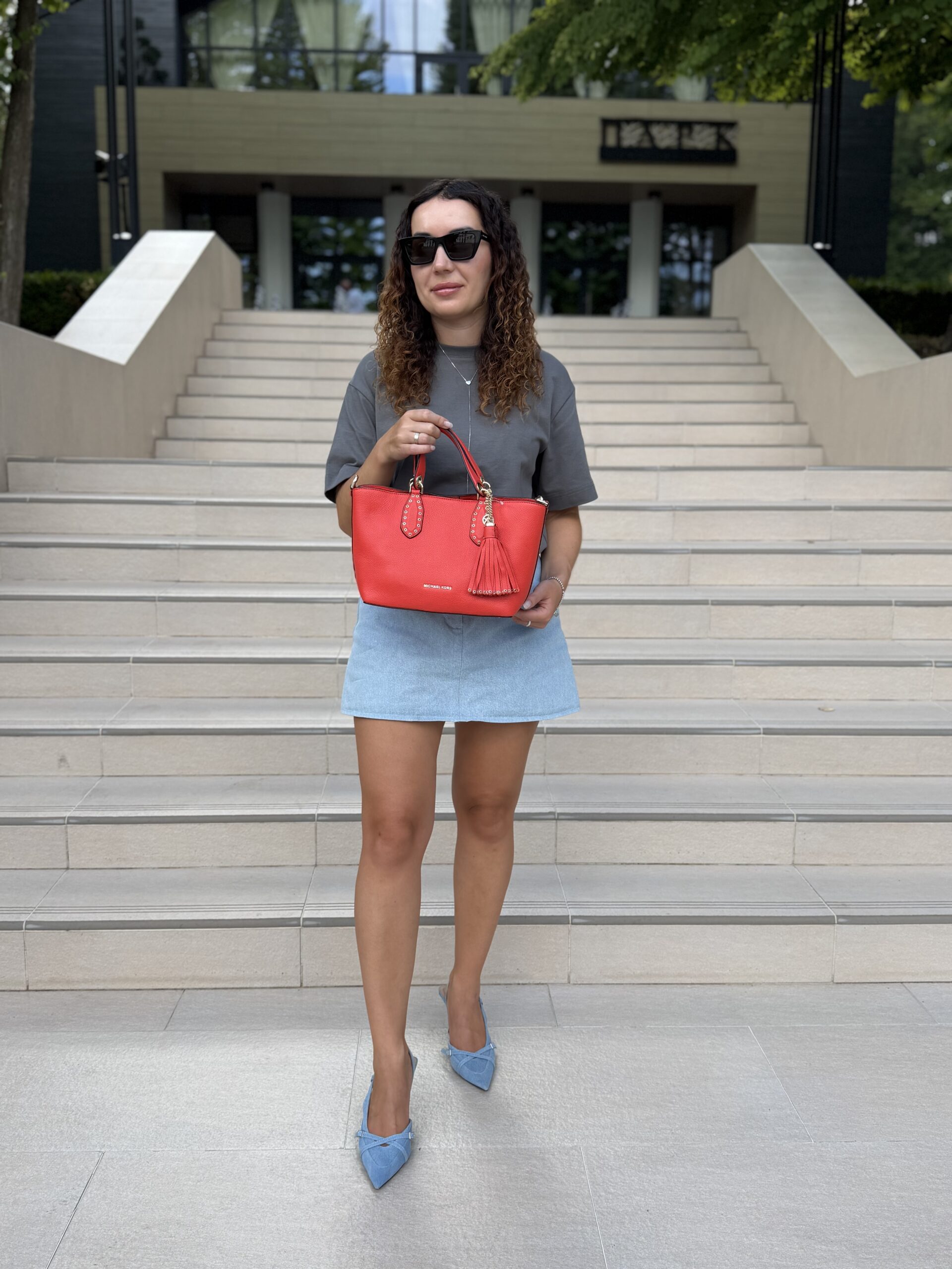 Brooklyn Small Pebbled Leather Satchel у кольорі Sea Coral - жіноча сумочка Michael Kors - Зображення 11