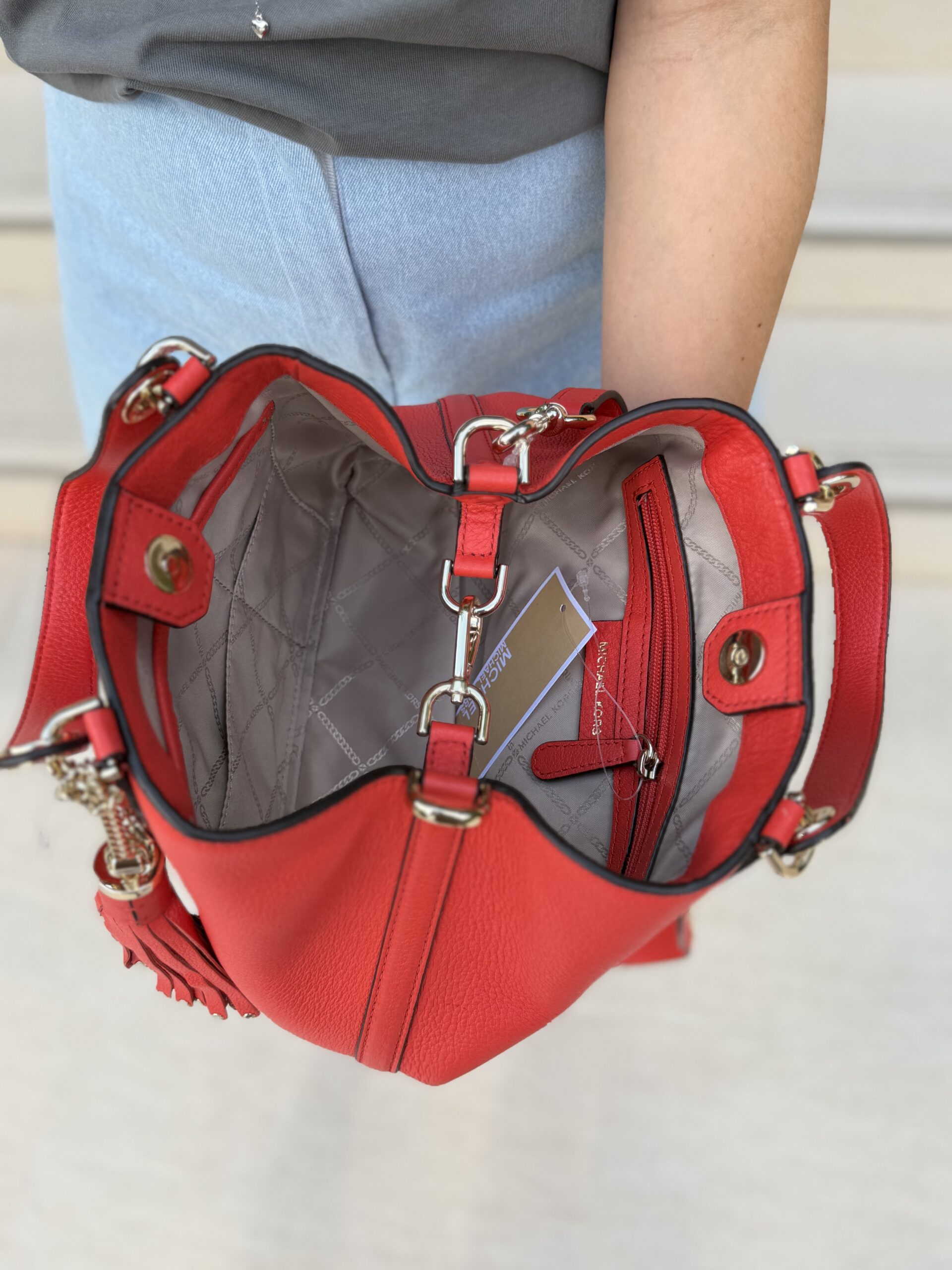 Brooklyn Small Pebbled Leather Satchel у кольорі Sea Coral - жіноча сумочка Michael Kors - Зображення 6