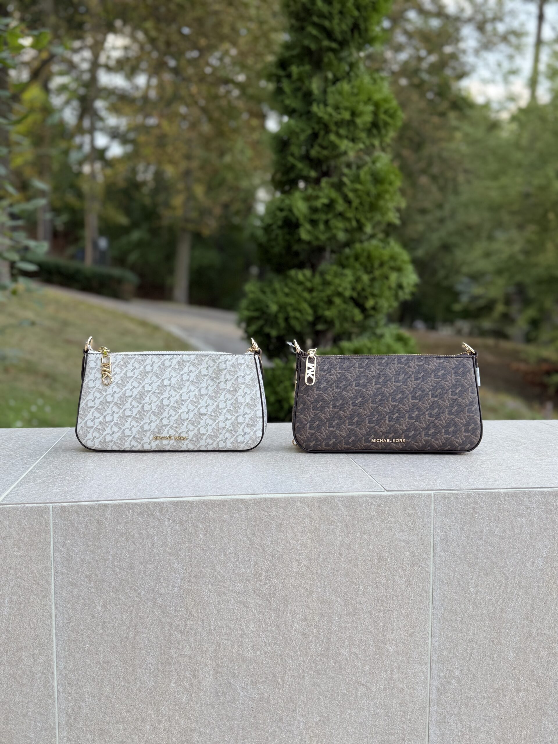 Empire Medium Chain-Link Pochette у кольорі Brown Luggage - жіноча сумочка Michael Kors - Зображення 7