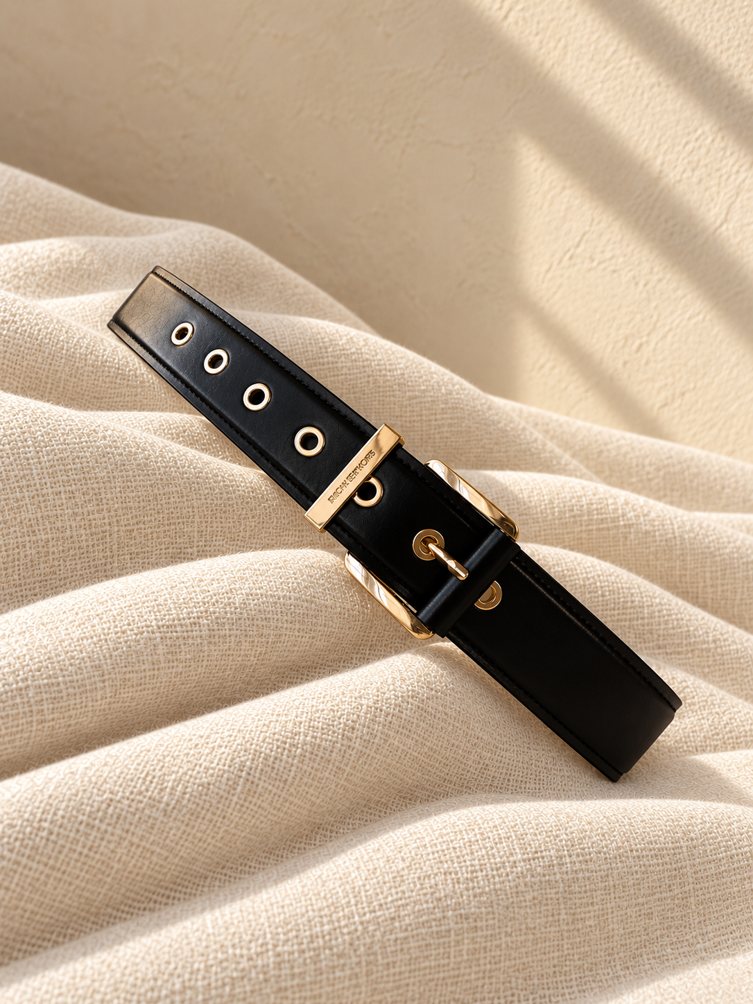 Ремінь Colby Black Gold Michael Kors